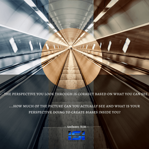 it goes without saying that the perspective you look through is correct based on what you can see. The problem is, how much of the picture can you actually see and what is your perspective doing to create biases insi